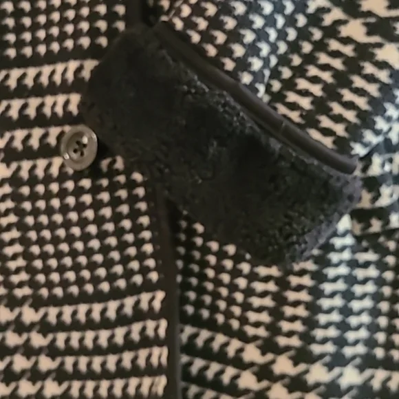 Ike behar coat blk and white hounds tooth size med - Picture 5 of 10